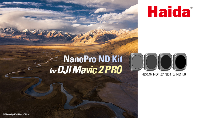 Haida ND-Filter (4i1) kit för Mavic 2 Pro: ND8, ND16, ND32, ND64